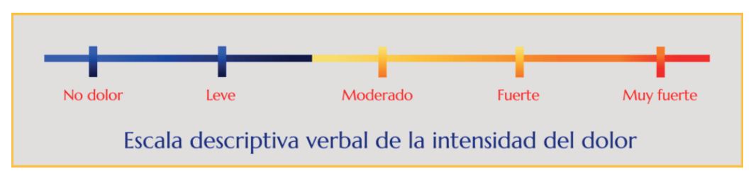 Figura 2. Escala descriptiva de la intensidad del dolor